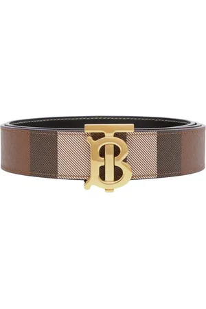 Burberry Reversible monogram buckle check belt