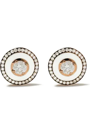 SELIM MOUZANNAR 18kt rose gold diamond Mina earrings