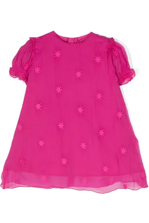 Chloé Star-embroidered silk dress