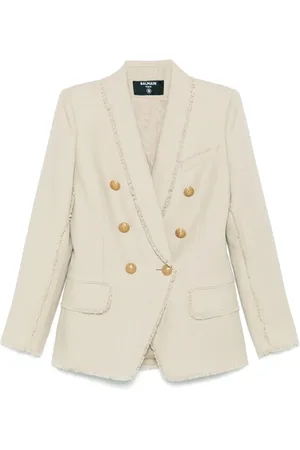 Balmain Frayed-edge blazer