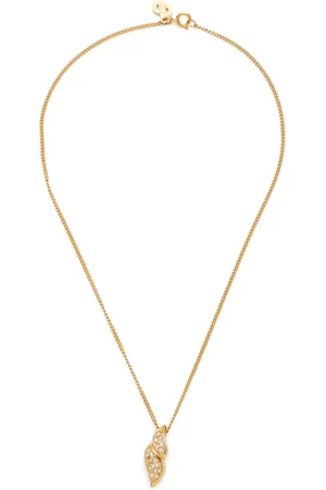 Dior Rhinestone-embellished chain necklace