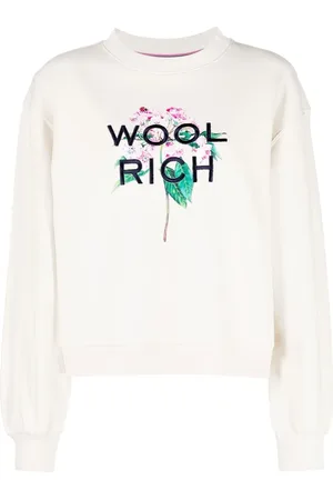 Woolrich Floral logo-embroidered sweatshirt