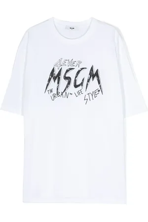 Msgm Logo-print detail T-shirt