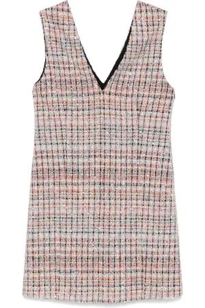 Missoni Check-pattern bouclé mini dress