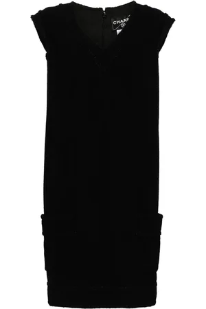 CHANEL 2008 silk-blend sleeveless dress