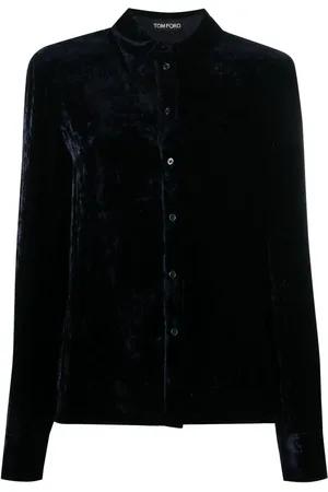 Tom Ford Velvet-effect long-sleeve shirt