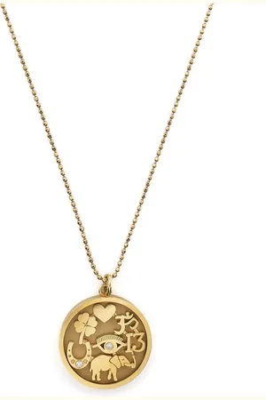 Jennifer Meyer 18kt yellow diamond Good Luck necklace
