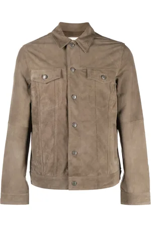Zadig & Voltaire Button-fastening suede jacket