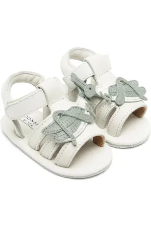 Donsje Tuti Sky grasshopper-appliqu?? leather sandals