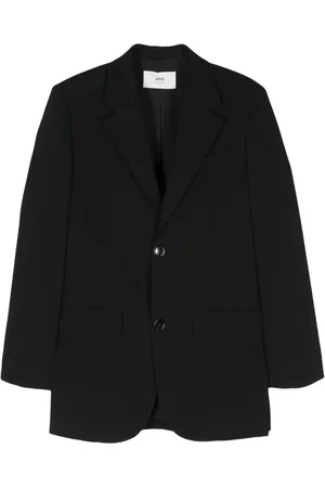 Ami Crepe single-breasted blazer