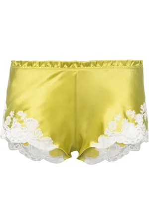 CARINE GILSON Lace-trim silk pyjama shorts