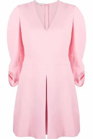 Stella McCartney V-neck front-pleat dress