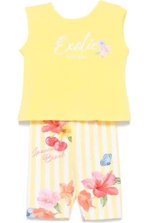 Lapin House Floral-print short set