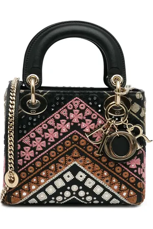 Dior 2019 mini Lady Dior two-way handbag