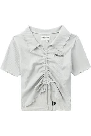 Musium Div. Logo-plaque draped T-shirt