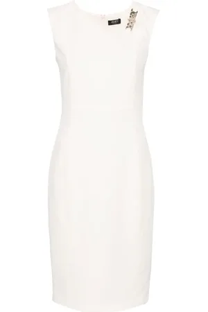 Liu Jo Chain-detail crepe midi dress