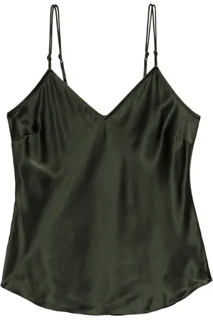 Frame V-neck silk top