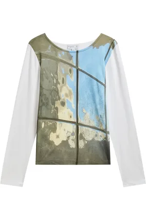 AGNÈS B. Long-sleeved graphic-print top