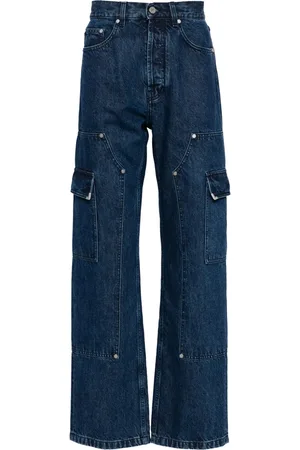 Palm Angels Frame straight-leg cargo jeans