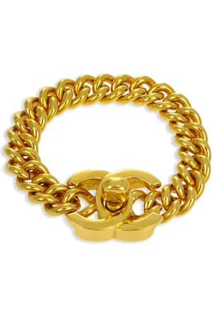 CHANEL 1996 CC turn-lock chunky bracelet