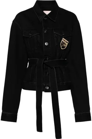 A Bathing Ape Logo pin denim jacket