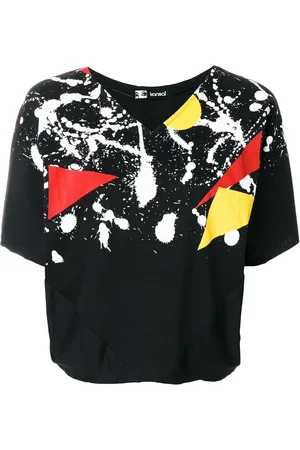 KANSAI YAMAMOTO 1980s paint splatter print T-shirt