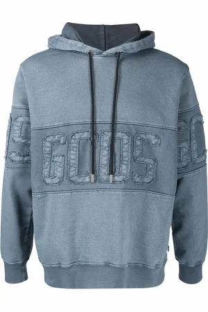 GCDS Logo-embroidered hoodie