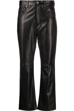 Golden Goose Straight-leg leather trousers