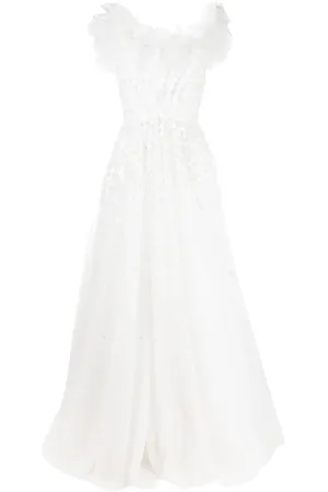 Jenny Packham Angel Eyes flared maxi dress