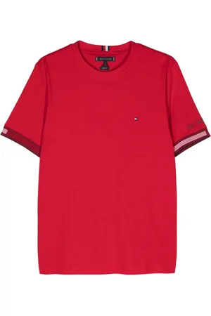 Tommy Hilfiger Logo-embroidered cotton T-shirt