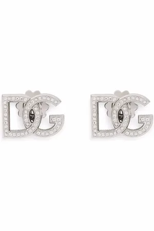 Dolce & Gabbana 18kt white gold sapphire earrings