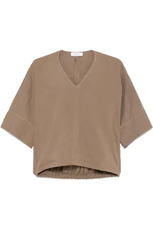 Fabiana Filippi Chain-link detail blouse