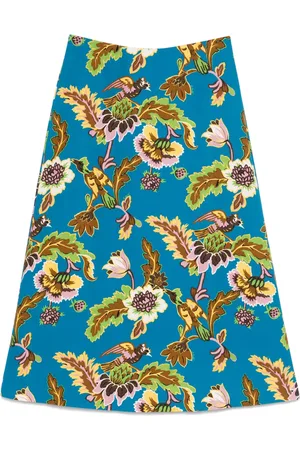 La DoubleJ Floral-print midi skirt