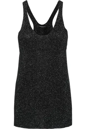 Fabiana Filippi Metallic-threading knitted top