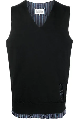 Maison Margiela Distressed sleeveless vest