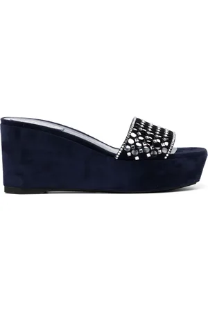 RENE CAOVILLA Ginger 75mm wedge sandals