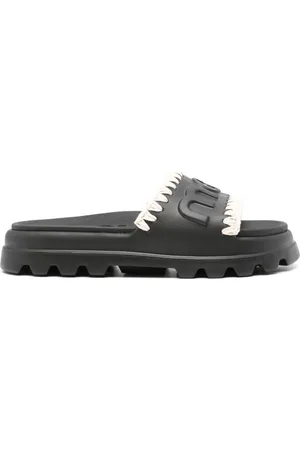 Mou Logo-embossed slides