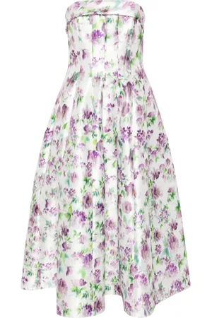 Serafini Floral-print midi dress