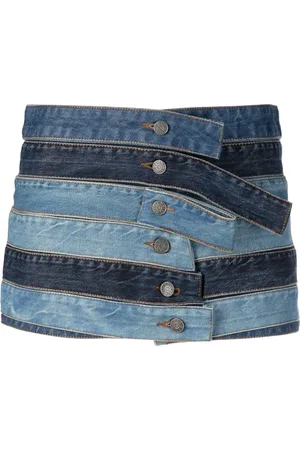Guess Panelled denim mini skirt