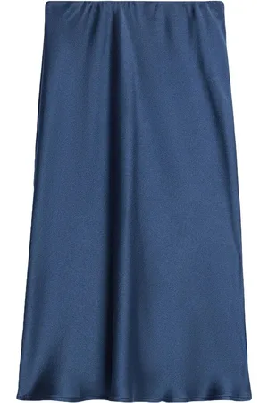Ami High-waisted satin skirt
