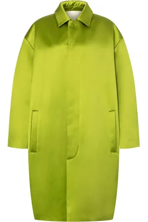 Serafini Single-breasted satin midi coat