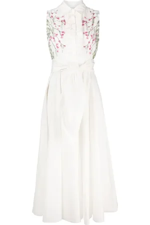 Giambattista Valli Ramage belted sleeveless dress
