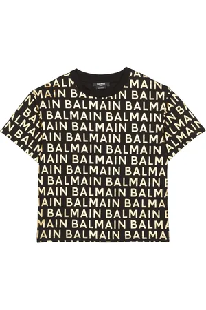 Balmain Logo-lettering cotton T-shirt