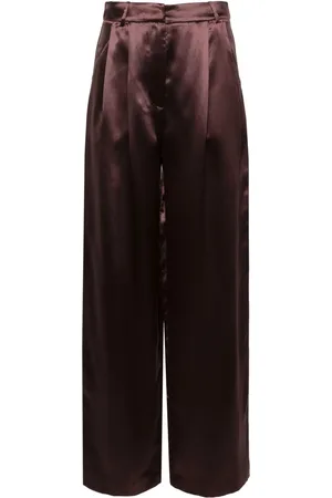 Loulou de Saison Vione silk-blend trousers