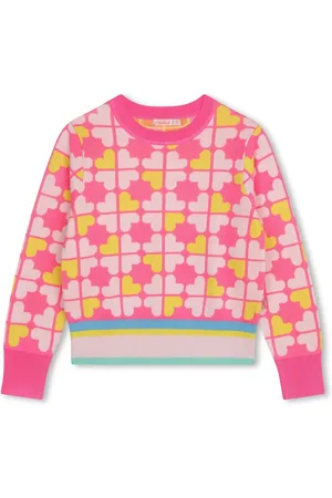 Billieblush All-over four leaf clover sweater