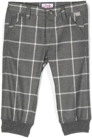 Il gufo Check-pattern trousers