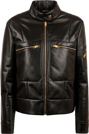 Bally Quilted leather biker jacket