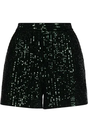 Elie saab High-waist sequinned shorts
