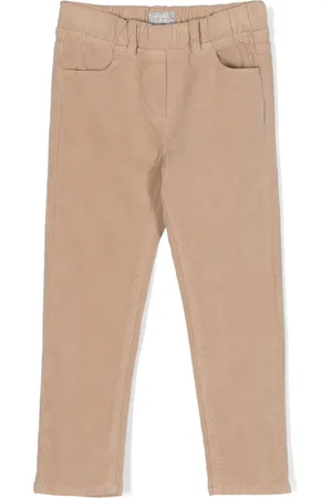 Il gufo Cotton velvet skinny trousers