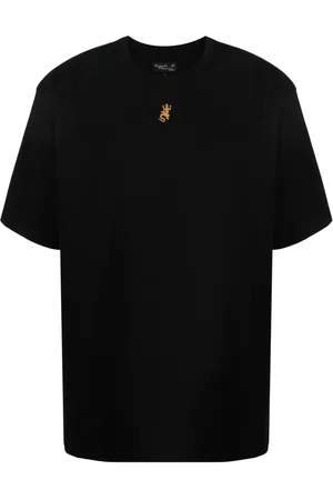 AGNÈS B. Lizard-embroidered cotton t-shirt